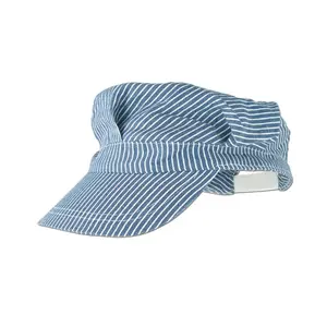 Train Engineer Hat - Blue Modern Stylish Adjustable Dress Up Cap for Train Management Attire 2oz Weight