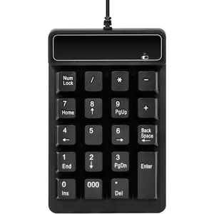 USB Number Pad, 19   Silent Numeric Keypad with Mini USB , for Laptop/Notebook, Compatible with Windows System
