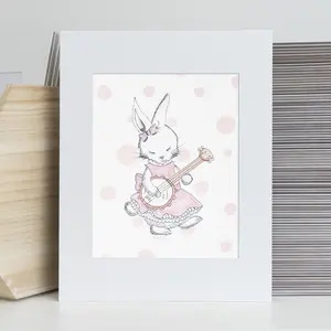 Babette the Bunny, Pop Edition Wall Art, 11x14 Matted Print