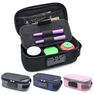 Travel Storage Bag, 1 Count Portable Odor Makeup Bag with Lock, Compact Sealed Zipper Storage Bag for Storing Jewelry, Cosmetics and Accessories, makeup organizer pouch