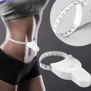Retractable Body Measuring Tape, 150cm Dual-Sided Self-Measure Tape with Lock Button, Accurate Waist & Body Measurement Tool for Sewing, Fitness & Weight Tracking