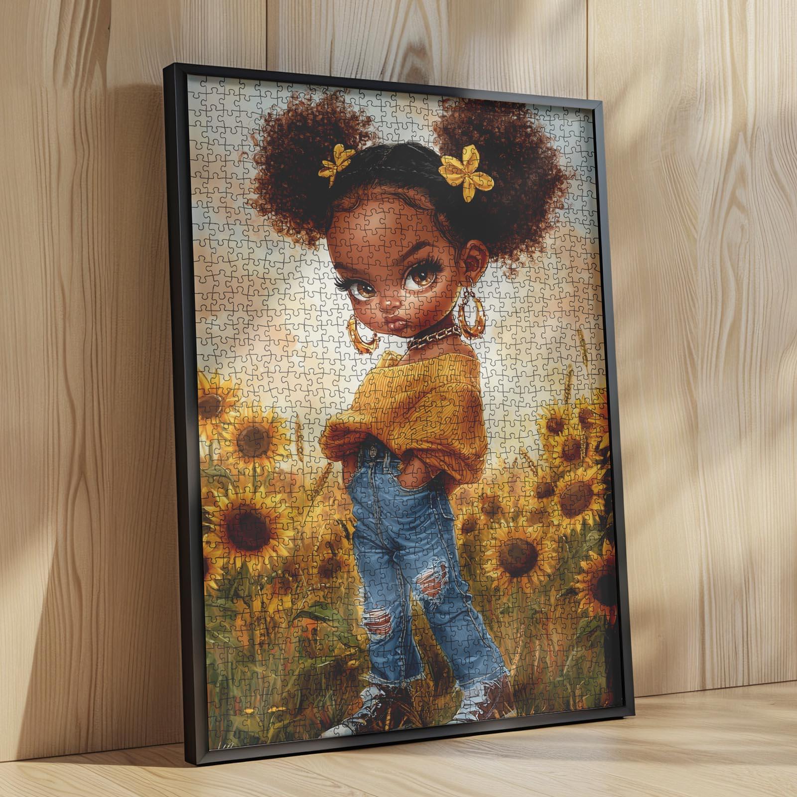 Butterfly Princess Girl 1000 Pieces Jigsaw Puzzle Relaxing Family Game for Stress Relief Brain Exercise Charming Art Style Challenging Adult Puzzle Beautiful Wall Décor Thoughtful Gift for Seniors and Loved Ones Relaxation Home 27.5x20inch 70x50cm