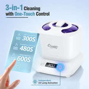 Ultrasonic Retainer Cleaner, Detachable 45kHz Retainer Cleaner Machine
