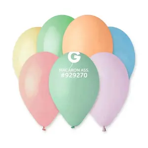 Gemar - 12 Macaron Assorted Latex Balloons 929737 50pcs