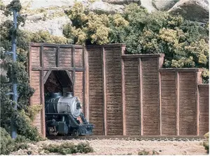 Woodland Scenics C1260 Timber Retaining Walls 3pk, HO