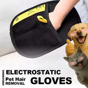 Pet Hair Remover Gloves-Electrostatic Two, Way!Brush, Reusable Cat & Dog Fur Cleaner, Sticky Hai!Removal for Sofas, Clothes, Bed Sheets &Curtains,One Glove, Every Mess Gone-The OnlyPet Hair Remover You'll Ever Need!
