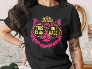 Princess Donut Shirt, This is an Outrage, Dungeon Crawler Carl Tee Fantasy Book Reader Geeky Cat Lover Tshirt Donut Mongo Bookish Merch