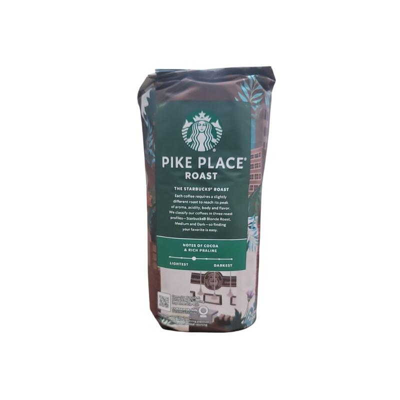 Starbucks Pike Place Medium Roast Ground Coffee Bag, 40 Ounce