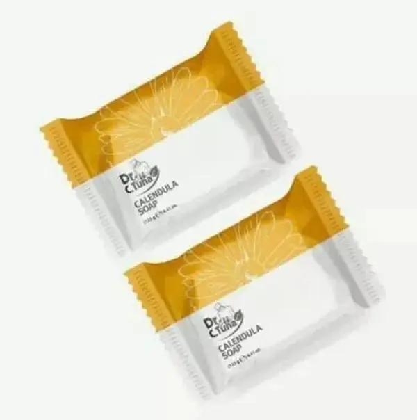 Farmasi Calendula Hydrating Cleanser Soap Bars (2-Pack) - Cruelty Free, Plant Oils, 0% Alcohol Body Wash & Cleansers, Plant-Based Botanical Extracts Moisturizer for Sensitive Dry Skin, 125g/4.41oz Each, Same Day Shipping, Body Care, Foam, Herbal, Fresh An