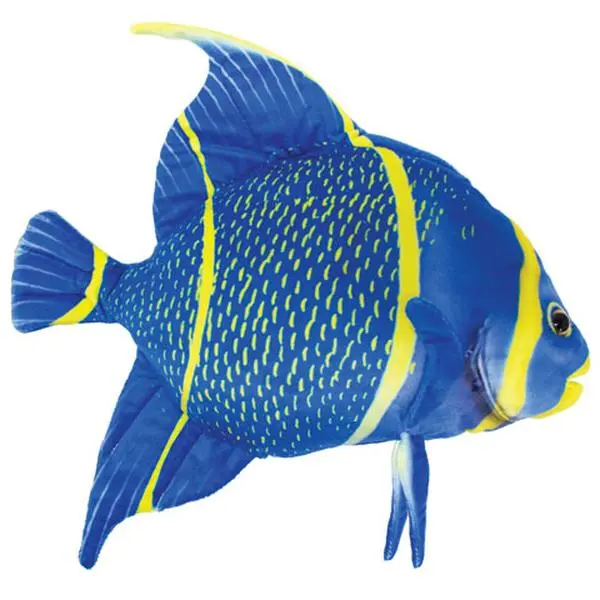 Real Planet™ Blue Angel Fish Realistic Plush Stuffed Animal