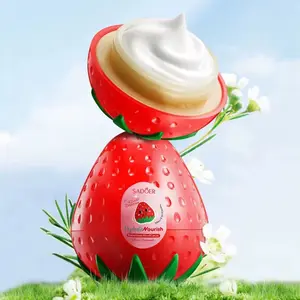 SADOER Hand Cream - Hydrate & Nourish with Strawberry Design - Gentle Moisturizer for Soft Hands