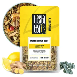 Tiesta Tea Meyer Lemon Zest | Zesty Lemon Herbal Tea | Premium Loose Leaf Blend | Non-Caffeinated | Make Hot or Iced