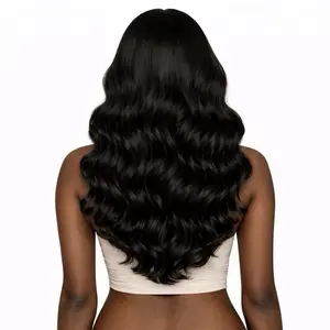 Single Sea Wavy Bundle | Natural Black 100% Raw Unprocessed Human Hair Extensions Soft Full