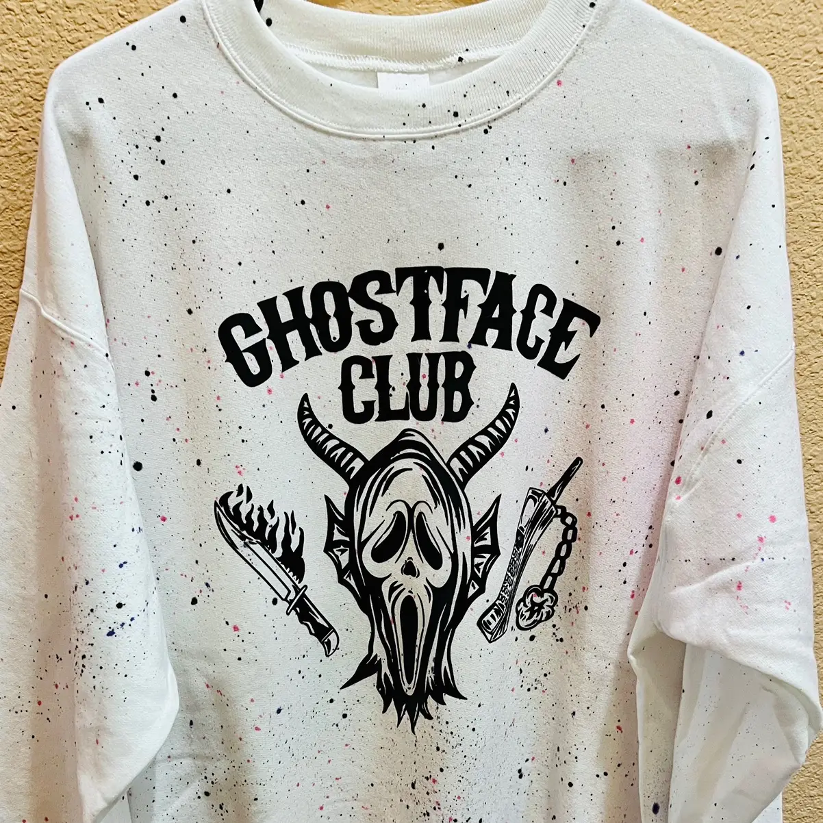 “Ghostface Club” sweater Crew Neck
