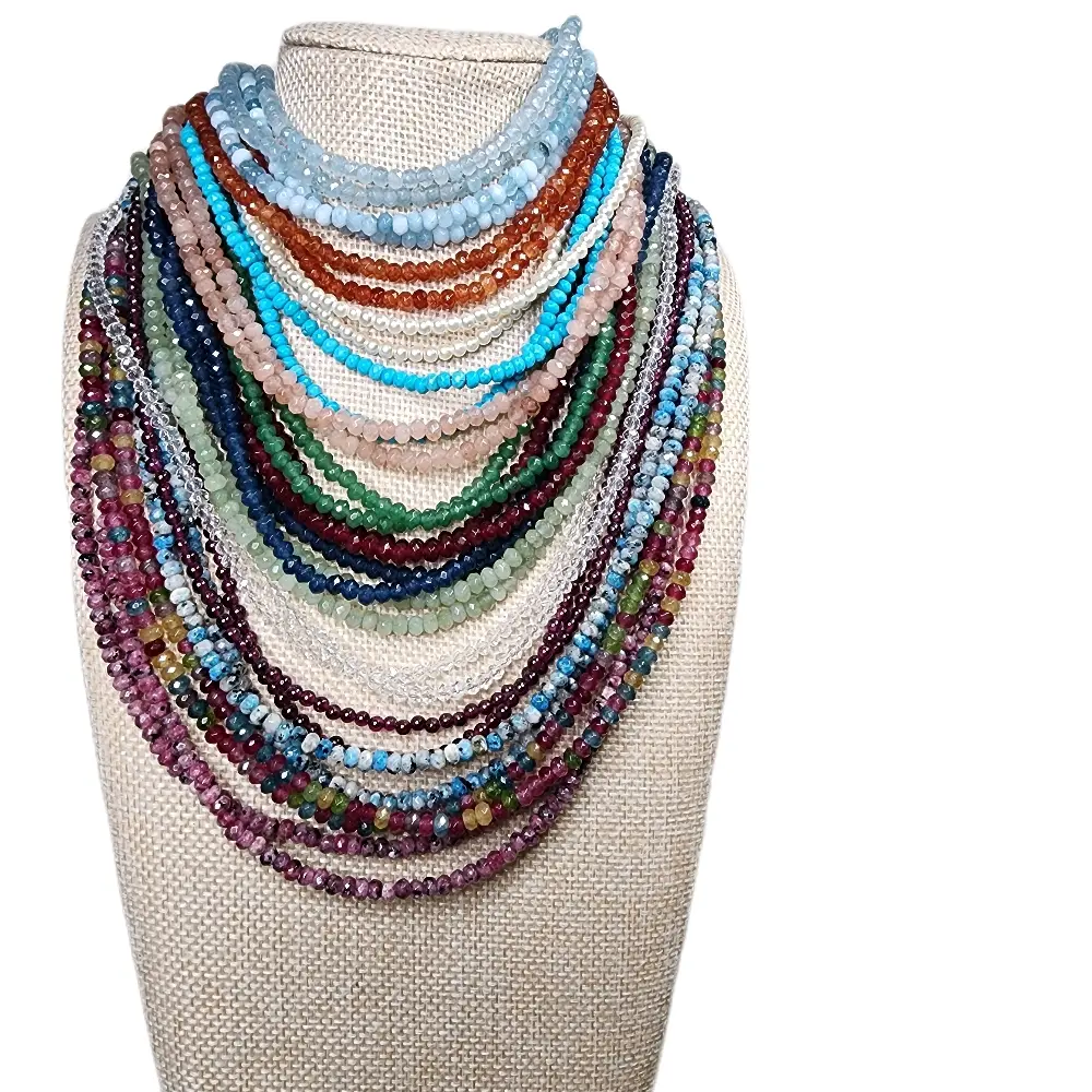 Double strand beaded Semi-Precious Gemstones