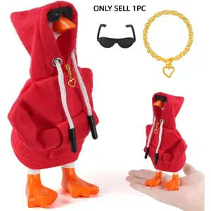 7 Inch Magnetic Mini Goose, Fits Magnetic Goose Statue, Micro Desktop Clothing Decor, Office Accessory, Figurines, No Goose Included