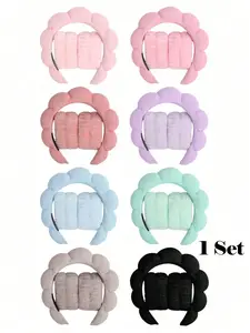 3pcs/Set Soft Headband And 2pcs Wristbands, Suitable For Face Washing, Cleaning, Makeup, Skincare, Travelling, Fits All Skin Types Hair Accessories, For Women, Fall, Travel, Hair Tools, Accessories Women, Hair Stuff,Fall,Hair Accessories