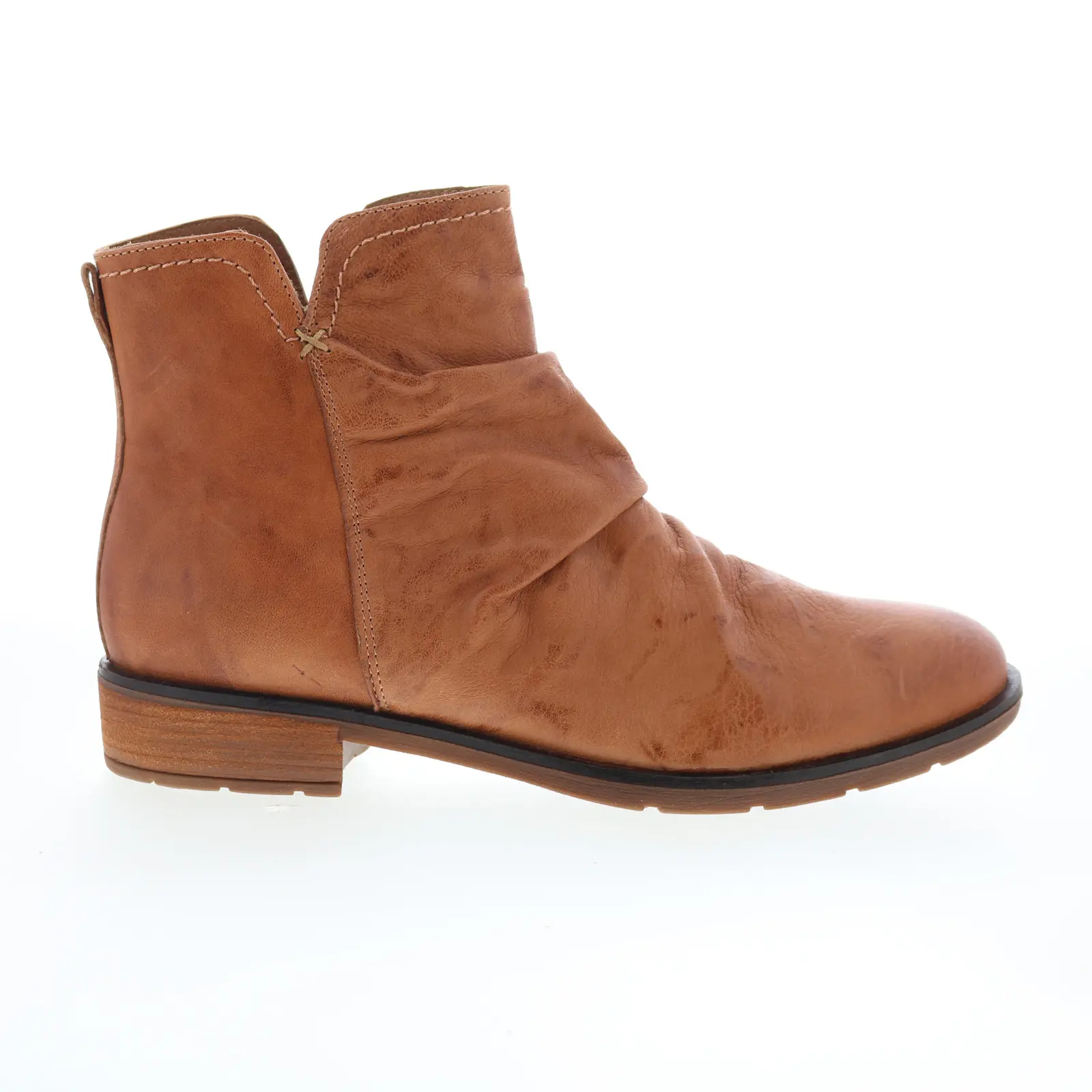 Sofft Beckie SF00707 Womens Brown Leather Zipper Ankle & Booties Boots