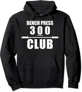 Bench press 300 pound club Pullover Hoodie - Latellestcha Shop 46B0BR1FZGMN