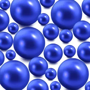 60PCS Royal Blue No Hole Vase Filler Floating Beads Fake Pearls for Vase Centerpieces Floating Candles Wedding Birthday Party Home Decor Makeup Brush Beads