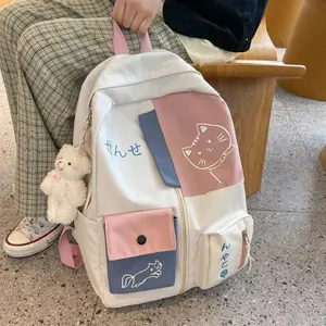 Women's Backpack Junior High School Students Schoolbag Large Capacity  Waterproof Travel Backpack