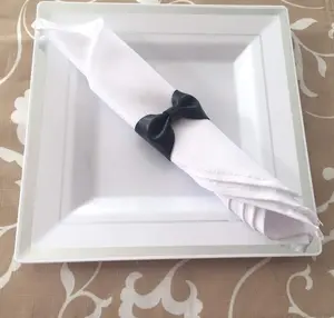 black napkin ring, bow napkin ring, faux leather napkin ring, black napkin holder, fall napkin ring, Christmas napkin ring