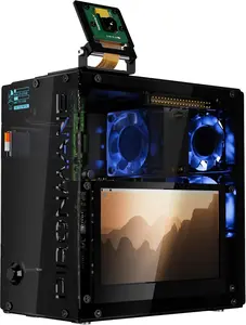 Pironman 5 Pro Max Case for Raspberry Pi 5 (Case Only, Pi Not Included) | 4.3" Touchscreen, Dual NVMe RAID 0/1, Camera, Mic, Audio