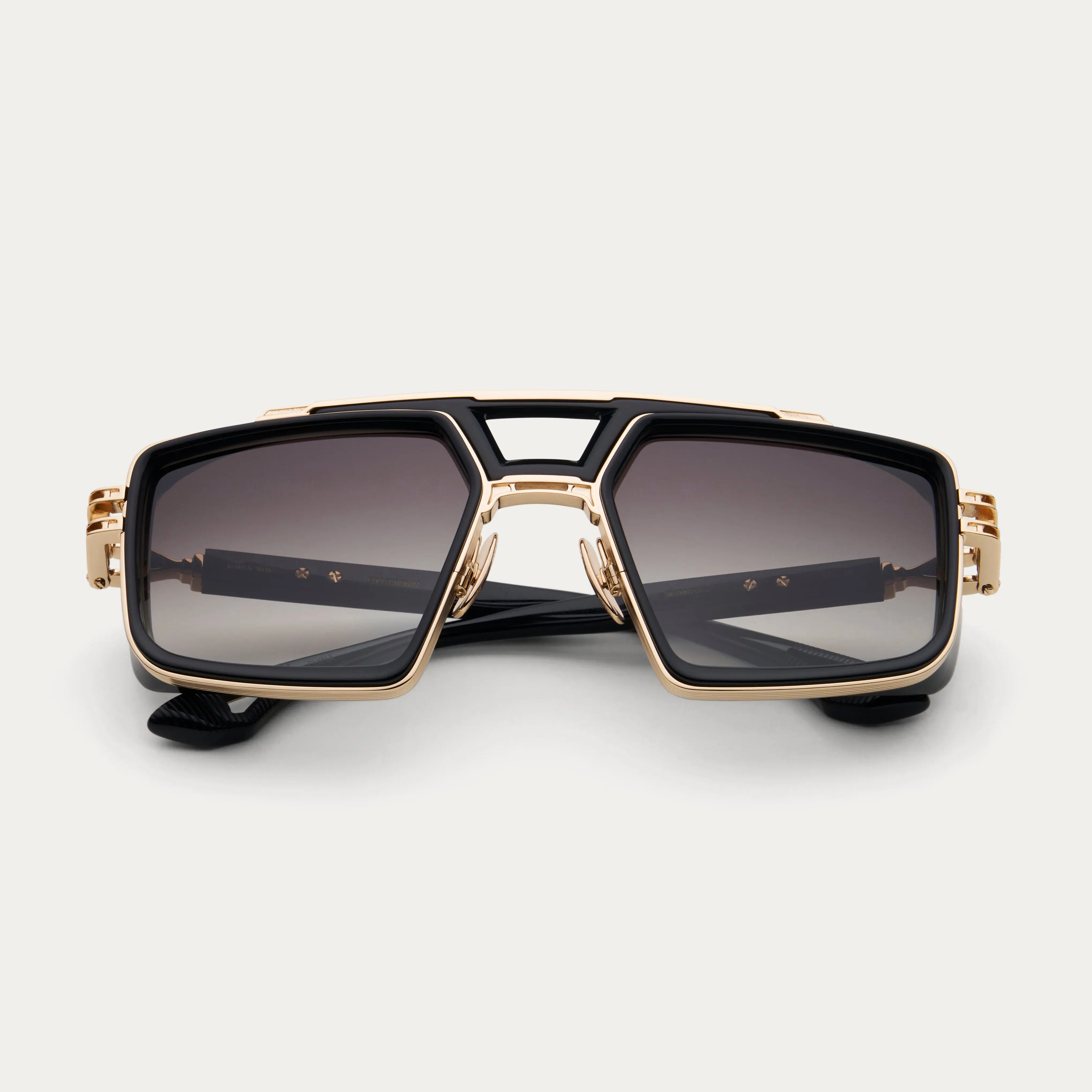James Oro UV400 Black Skymaster Aviator Sunglasses