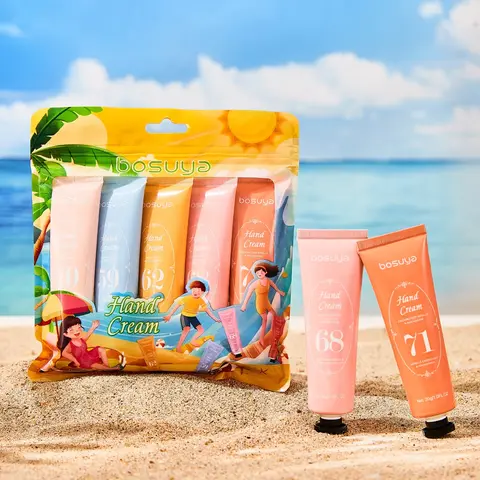 Scented Hand Cream Set of 5, Long-Lasting Moisturizing & Hydrating Hand Moisturizer, Nourishing Hand Care, Hand Skin Care, Reduces Hand Lines, Ideal for Daily Use