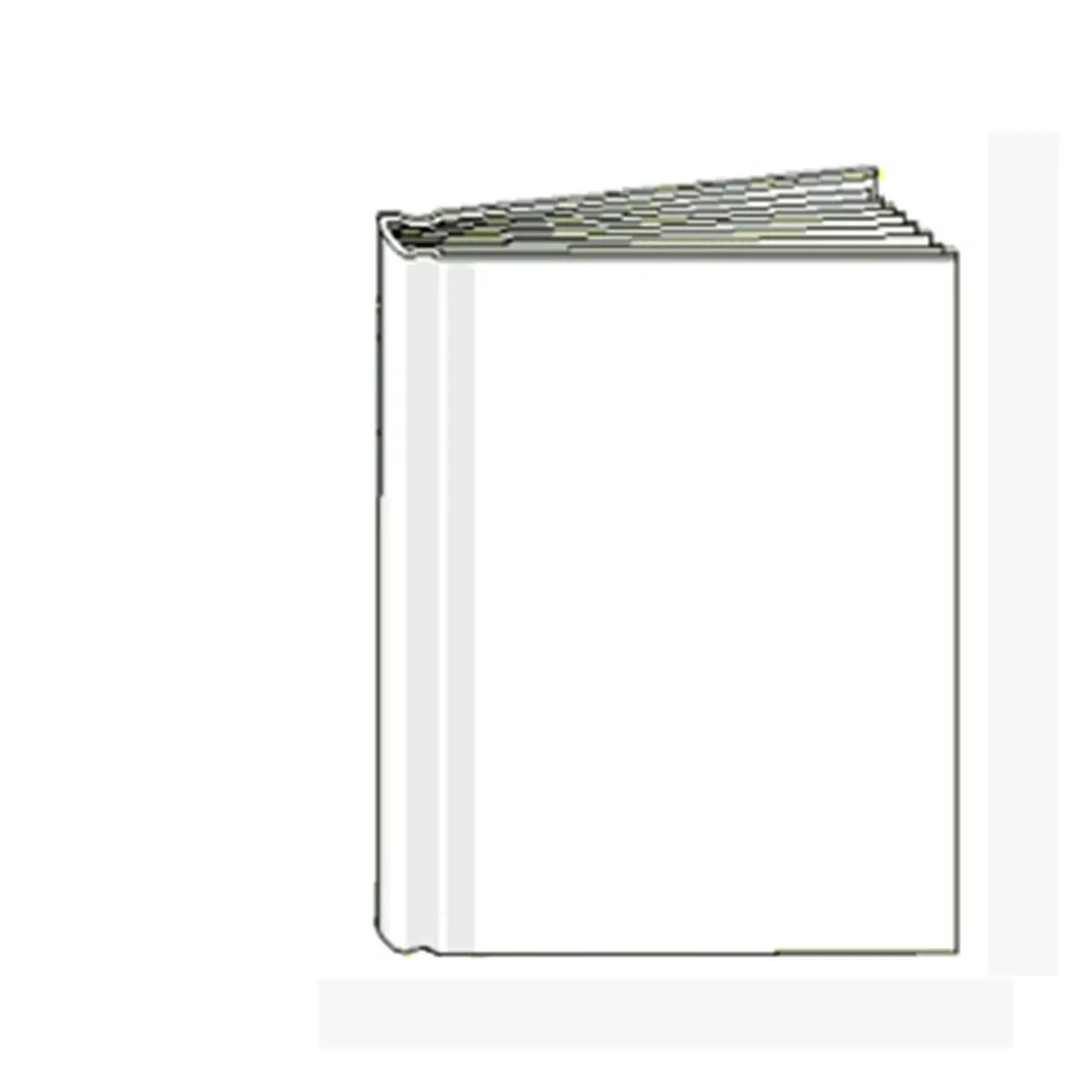 212 MAIN White Hardcover Blank Book - 8.13x6.38 in, Art Materials, Office Stationery Drawing Sketchbook Notebook
