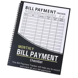 Monthly Bill Tracking Notebook, Financial Budget Planner, Four-Year Financial Budget, Spiral Bound Expense Management, Home Finance Organizer