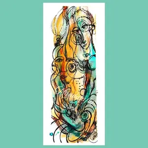 Aquaticans Fine Art Print by Michelle Crisanti Visionary Pen and Ink Drawing on Museum-Quality Paper Limited Edition with Certificate of Authenticity Ideal for Mythology Lovers and Sacred Spaces