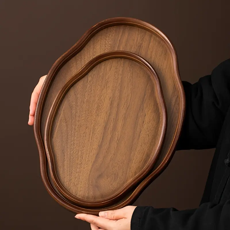 Style Irregular Dry Tea Plate Tray for Restaurant Hotel Serving Tray, Home Living Room Tea Cup Water Cup Dish Storage Tray, for Living Room Bedroom Desktop Gift Restaurant Hotel Tea Party Office Decoration