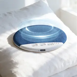 Under Pillow Sleep Speaker, Ultra-Thin Personal Sound Machine with White Noise & Bluetooth, Partner-Friendly Close-Range Audio for One Person, Timer & Memory Function, Blind-Touch Buttons, Ideal Gift for Better Nighttime Smartphone