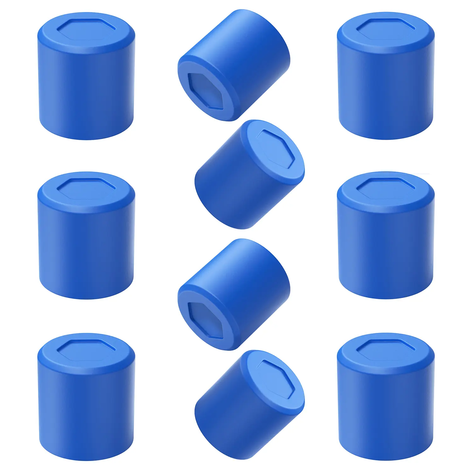 Olsa Tools Magnetic Buttons 10pc Set - Strong Silicone Non-Scratch Magnets - Round Design for  Seure Adhesion
