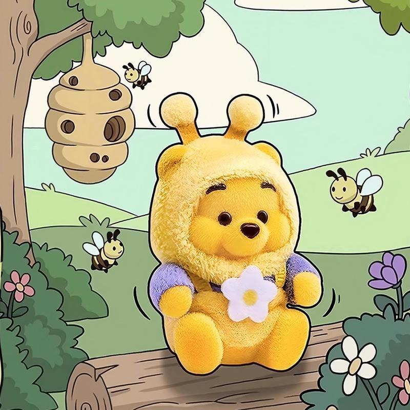 [Holiday Surprise Blind Box]Disney Winnie the Pooh Garden Series Blind Box – Cute Mystery Collectible Figurines for Gifts & Home Decoration