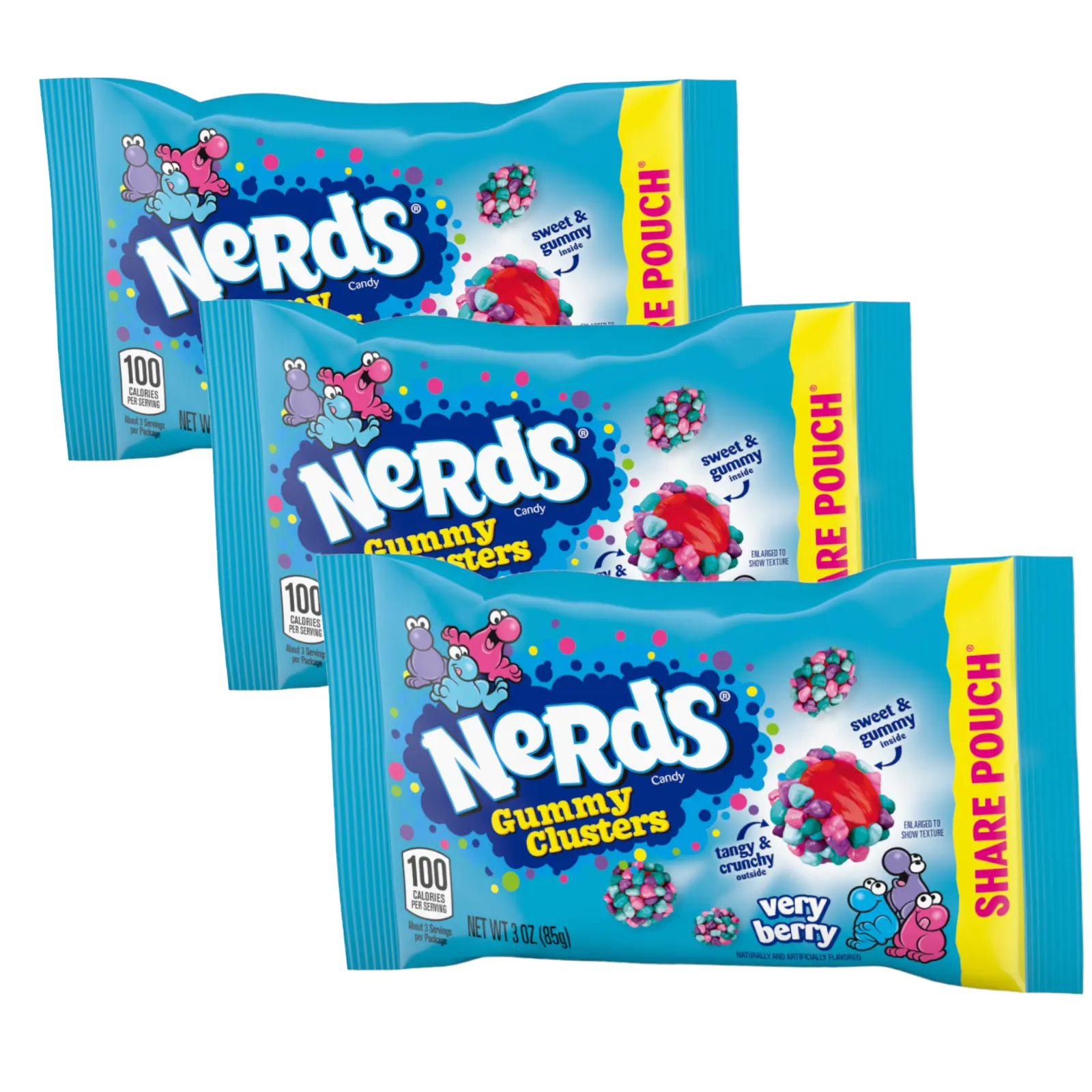 Nerds Gummy Clusters Very Berry 3oz Snack Candy Nerds Gummy Clusters Very Berry 3oz Snack Candy