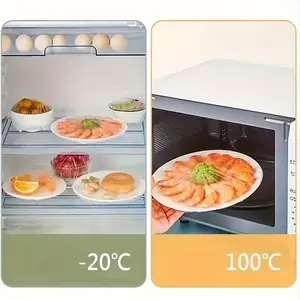 100pcs Flexible Fresh Food Packaging - Retractable Transparent Plastic Plate Lid, Single-use Odorless Kitchen Film, Suitable for Home, Restaurant, Picnic - Multi-purpose, Odorless, Dustproof, Fits All Plate Sizes - Ideal for Home Openings and Picnics