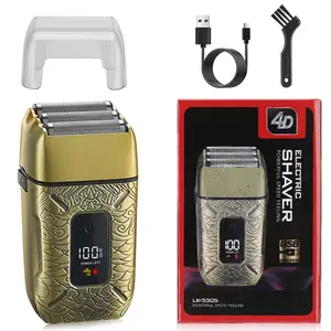 USB Rechargeable Waterproof Foil Shaver, Triple Blades for Bald Head & Face Grooming, Multi-Directional Foils,Cordless Use, Ideal for Men & Travel fathersdaygifts