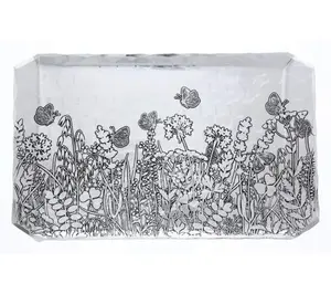Wendell August Wildflower Design Butler Tray