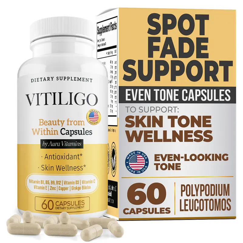 Spot Fade Support – With Polypodium Leucotomos & Antioxidants – Supports Skin Tone Wellness* – 60 Capsules – Made in USA