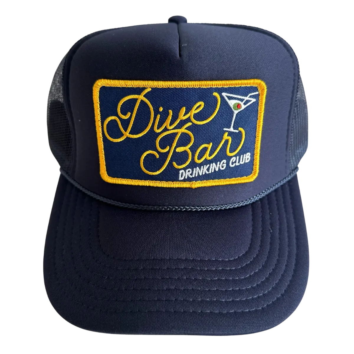 Dive Bar Drinking Club Patch Trucker Hat Dive Bar Drinking Club Patch Trucker Hat