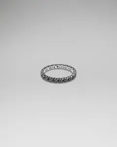 rr Handcrafted .925 Sterling Spacer Ring, Statement Ring with Symbolic Fleur De Lis Motif, Statement Rings