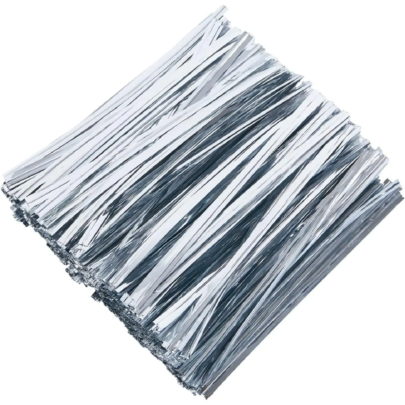 800 count 4" Metallic Twist Ties() for Bakery Ties, Candy Bags, Coffee Bags, Goodie Bags Ties
