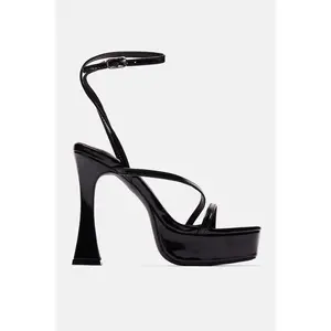 Andrea Platform Block Heels - Black Andrea Platform Block Heels - Black