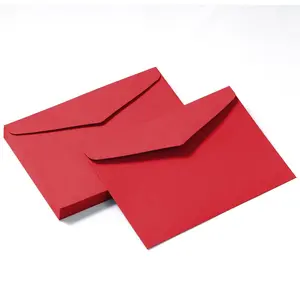 50 Pack Red Envelopes 5-1/5 x 7-1/5 Envelopes A7 Invitation Envelopes for Personalize , Wedding,  Shower, Mailing, Birthday Party