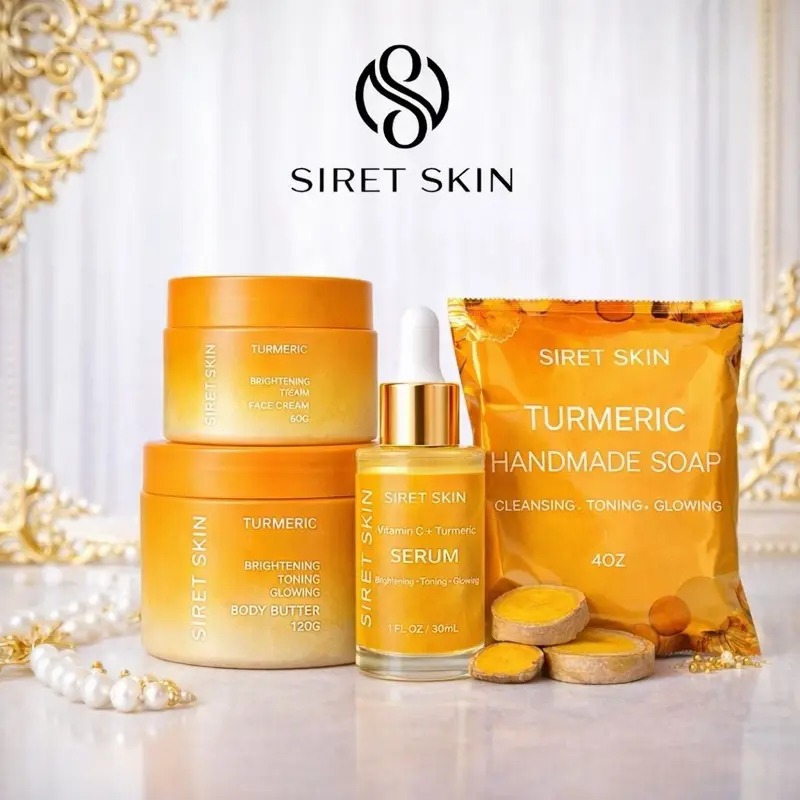 Turmeric Glow Skincare Set | Vitamin C Serum (4pieces) Turmeric Glow Skincare Set | Vitamin C Serum (4pieces)