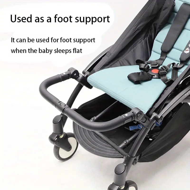 Baby Stroller Handlebar, Universal Safety Guardrail, Anti-Fall Footrest, Stroller Accessories, Durable & Secure Design, Installation