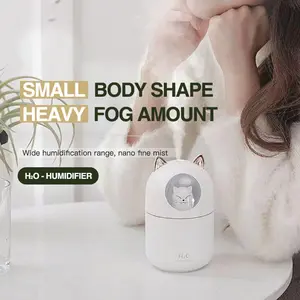 Humidifier 102-XXD06 Car Diffuser & Micro Humidifier with Upgraded Ambient Light for Dry Burning Prevention Ideal for Household Toilets & Desks