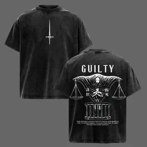 Hiromi Higuruma T-Shirt – Vintage Washed Jujutsu Kaisen Deadly Sentencing Anime Graphic Tee, Judgeman Domain Expansion Manga Print, Oversized Soft Cotton Streetwear, Unisex Casual Apparel, Gift for JJK Fans